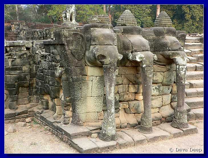 5202 Angkor Thom Terrace Elephants