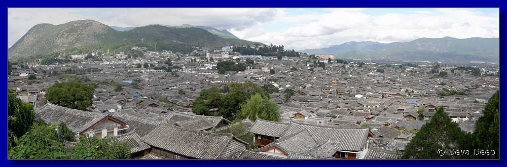 20071013 1541 PAN DD 3792 Lijiang To Wenchang Temple Town overview PAN