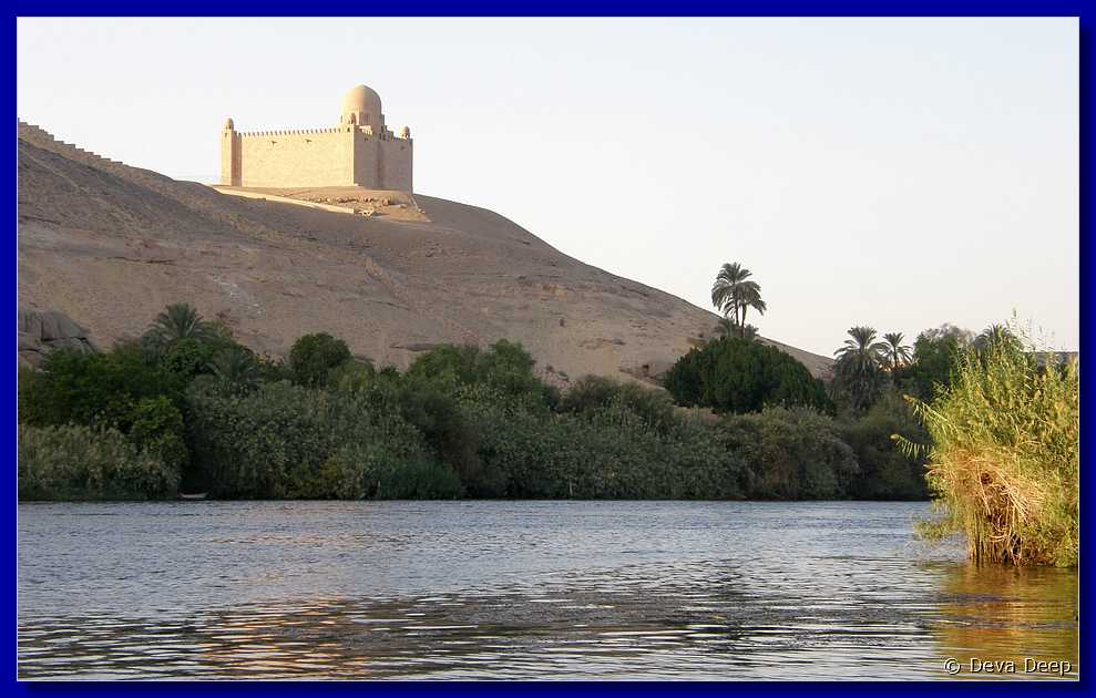A22 Aswan Nile West bank Mausoleum Aga Khan