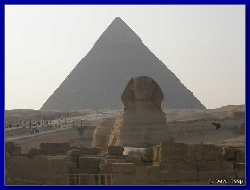C56 Gizeh pyramids Sphinx with Chefren