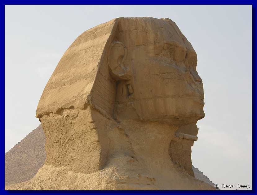 C59 Gizeh pyramids Sphinx head