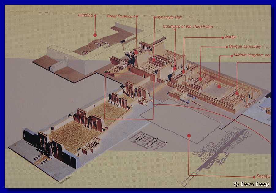 L40 Luxor Karnak Temple Map