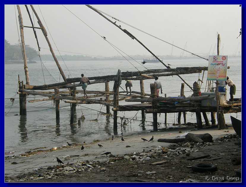 F32 Fort Cochin Chinese fishing nets - fishing