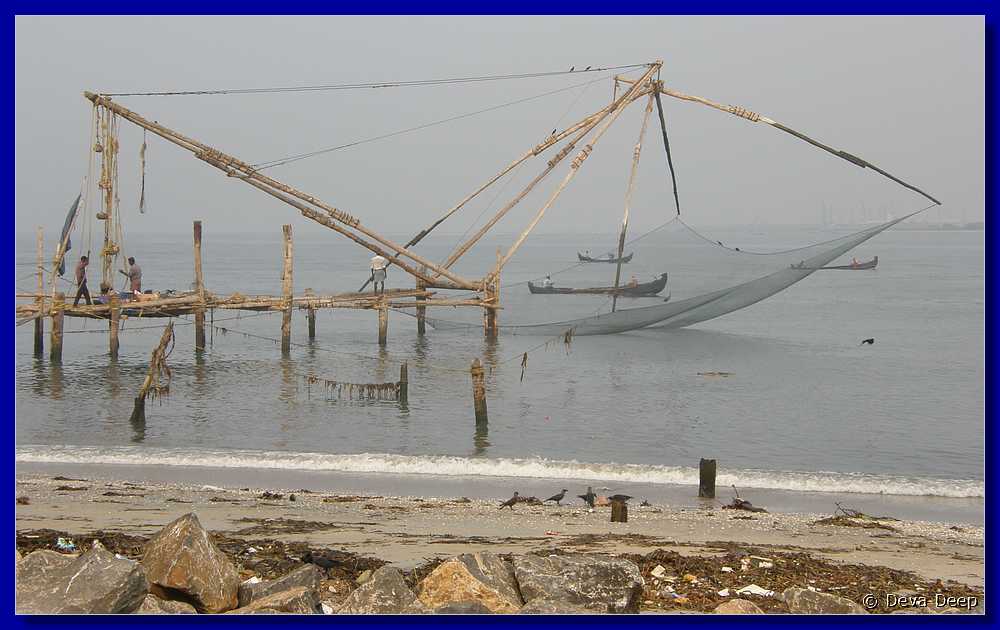 F37 Fort Cochin Chinese fishing nets - fishing