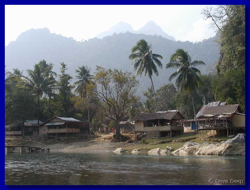 Vang Vieng Landscape by Elephant caves N28-2