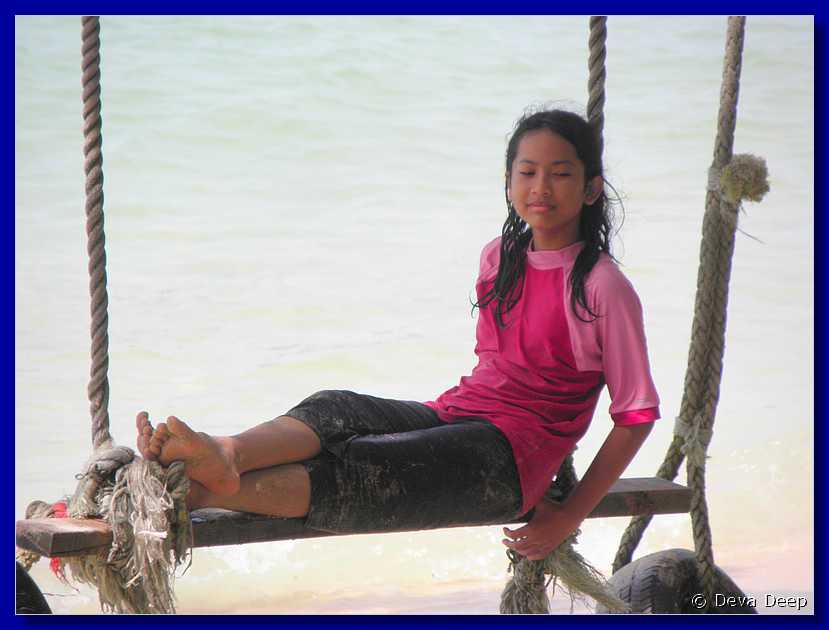 PA07 Pangkor Girl on swing
