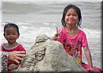 PA48 Pangkor Coral beach Muslim mother with kids.JPG
