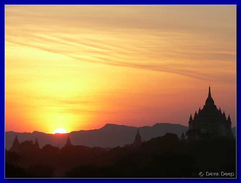 3746 Bagan Ywa Haung Gyi Temple Sunset