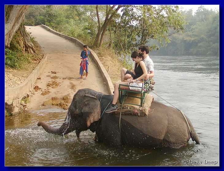 Kanchanaburi 20030212 092806 Elephant riding-s