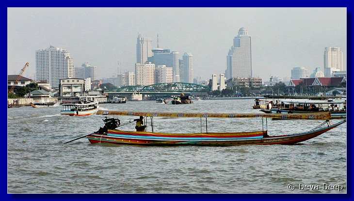 Bangkok river and Wat Arun 0001