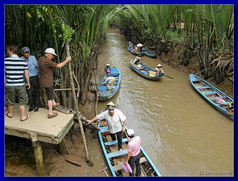 Mekong Delta Canal with boats-64