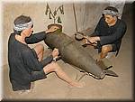 Cu Chi tunnels Making mines from US bombs-60.JPG